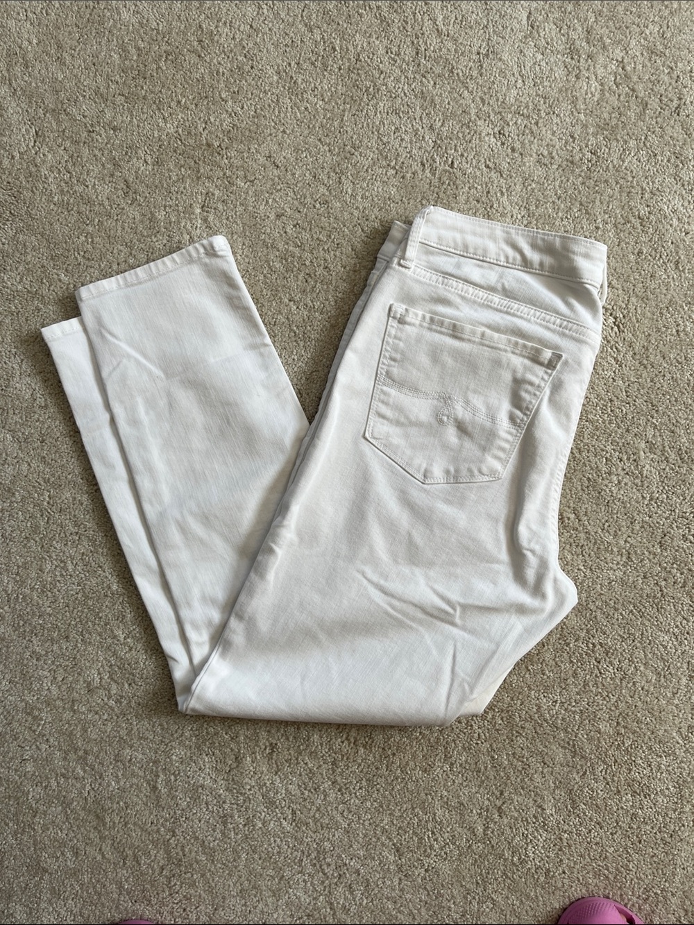 Lucky Brand Low Rise White Skinny Jeans Lolita Crop Sz. 8 / 29